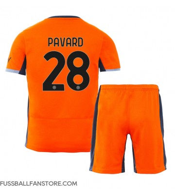 Inter Milan Benjamin Pavard #28 Replik 3rd trikot Kinder 2023-24 Kurzarm (+ Kurze Hosen)